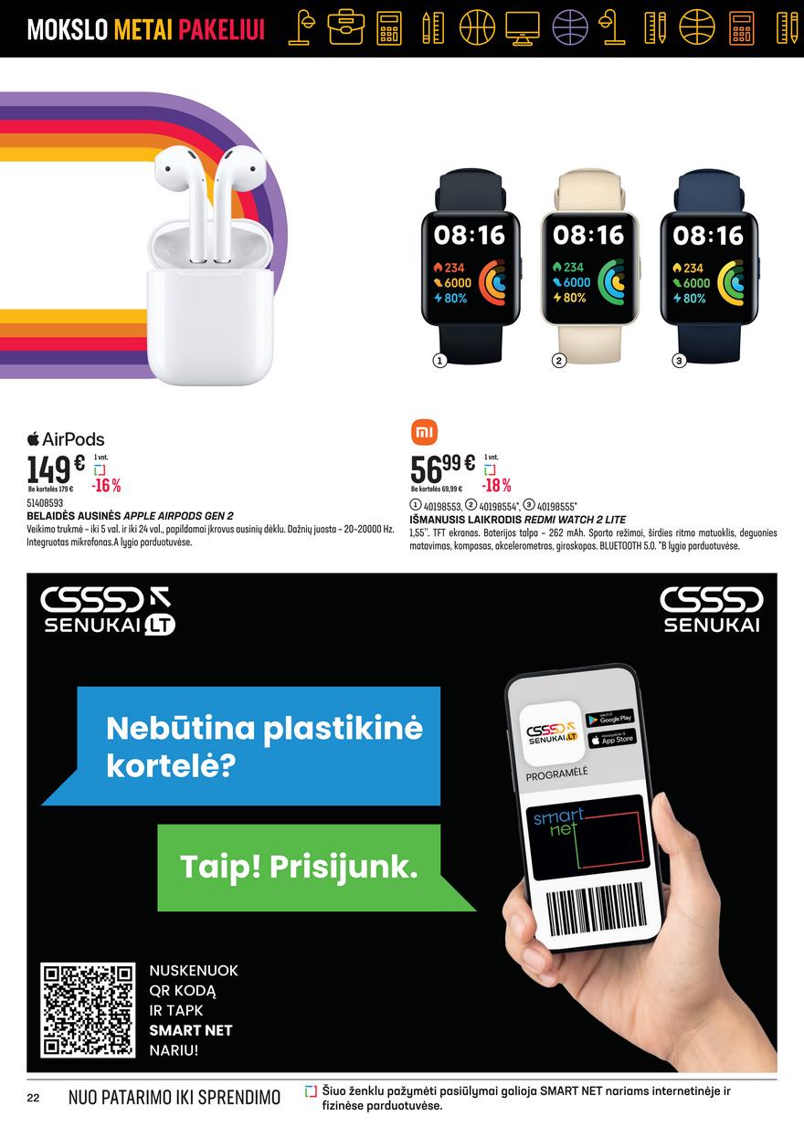 Mokyklinės prekės senukuose akcijos nuo 
  2022-07-28 iki 
  2022-08-30 | Leidinukas.lt puslapis 22