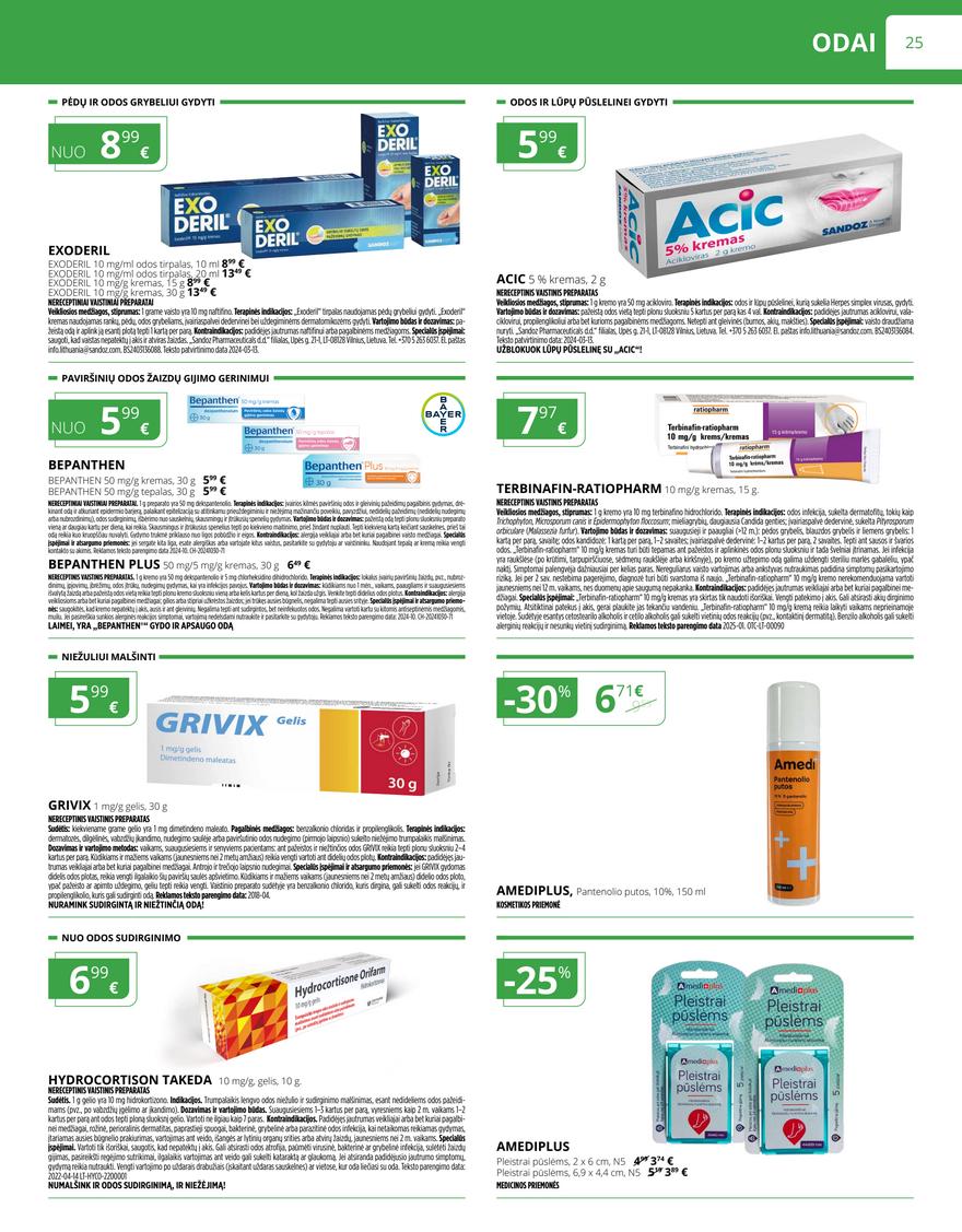 Norfos vaistinės leidinys akcijos nuo 
  2025-08-01 iki 
  2025-08-31 | Leidinukas.lt puslapis 25