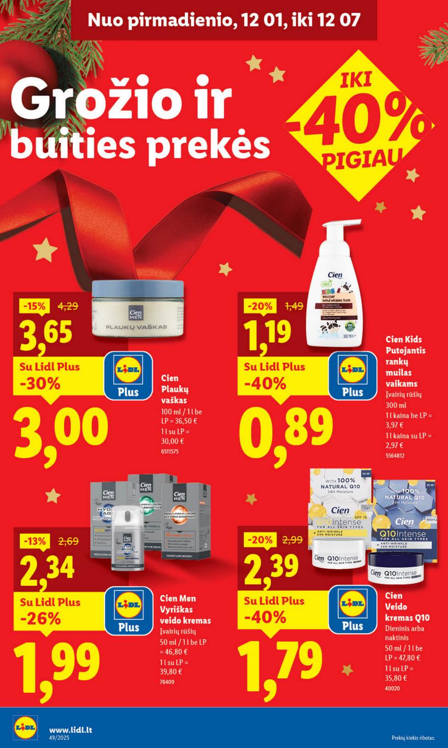 Lidl leidinys akcijos nuo 
  2025-12-01 iki 
  2025-12-07 | Leidinukas.lt puslapis 42