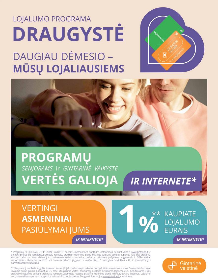 Gintarinės vaistinės leidinys akcijos nuo 
  2025-07-01 iki 
  2025-07-31 | Leidinukas.lt puslapis 32