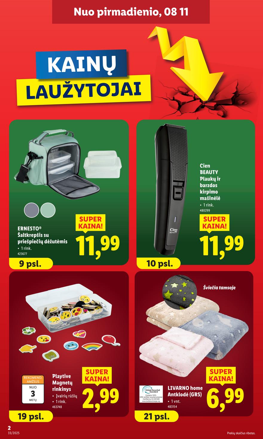 Lidl leidinys akcijos nuo 
  2025-08-11 iki 
  2025-08-17 | Leidinukas.lt puslapis 2