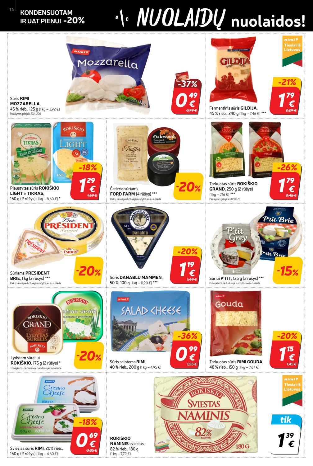 Rimi savaitinis leidinys akcijos nuo 
  2021-12-07 iki 
  2021-12-13 | Leidinukas.lt puslapis 14