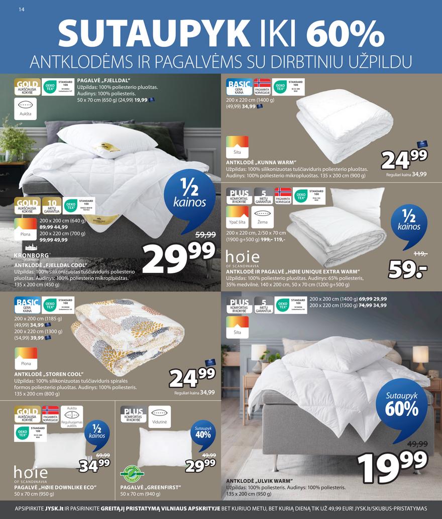 Jysk akcijų leidinys akcijos nuo 
  2025-03-04 iki 
  2025-03-17 | Leidinukas.lt puslapis 14