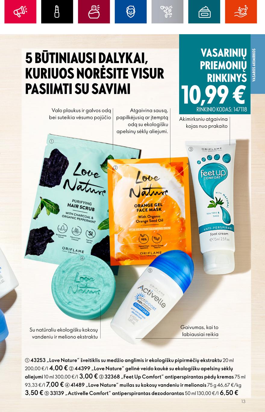 Oriflame katalogas akcijos nuo 
  2023-06-28 iki 
  2023-07-18 | Leidinukas.lt puslapis 13