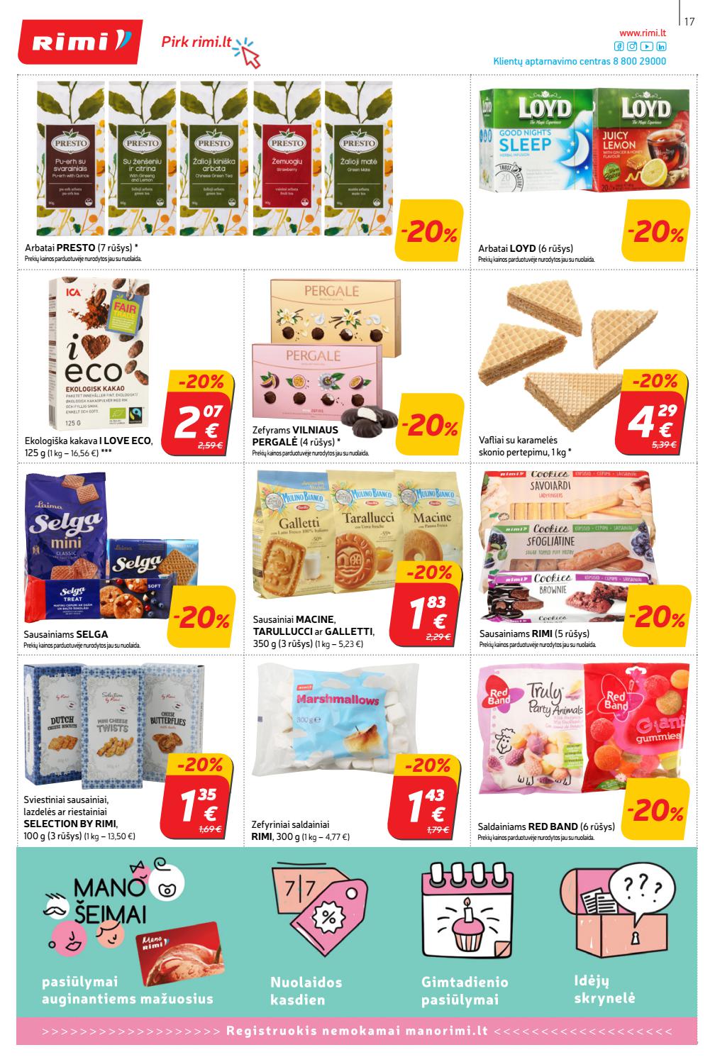 Rimi savaitinis leidinys akcijos nuo 
  2021-04-06 iki 
  2021-04-12 | Leidinukas.lt puslapis 17