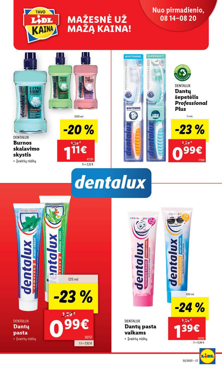 Lidl pasiūlymai akcijos nuo 
  2023-08-14 iki 
  2023-08-20 | Leidinukas.lt puslapis 44