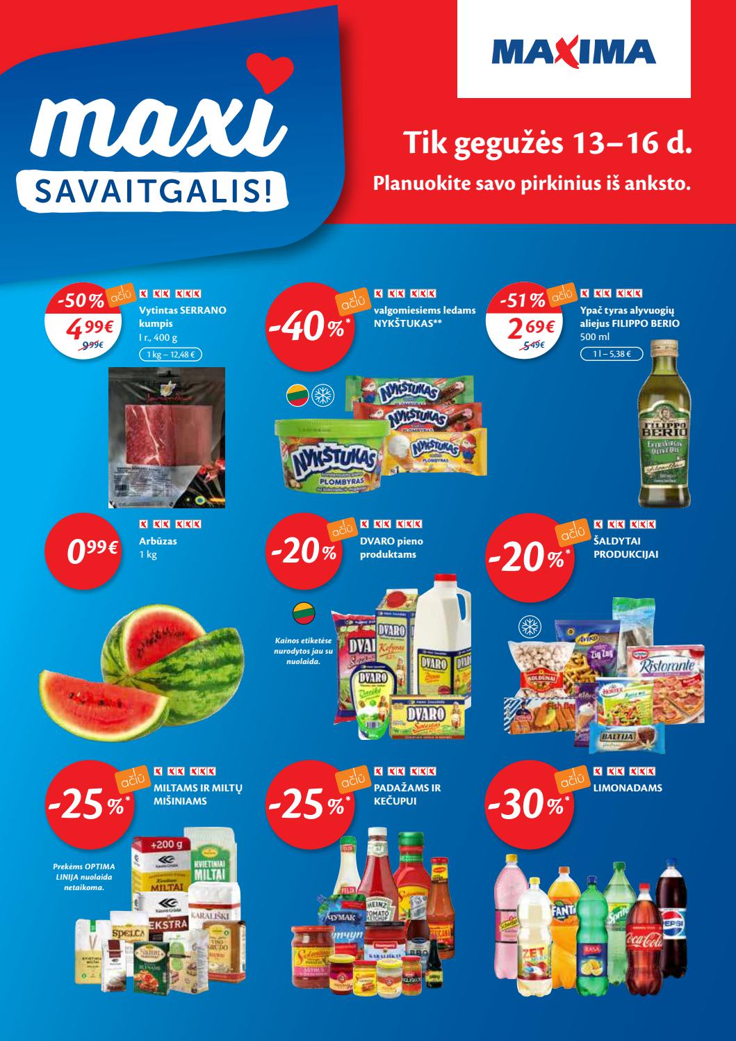 Maxima kaininis leidinys akcijos nuo 
  2021-05-11 iki 
  2021-05-17 | Leidinukas.lt puslapis 40