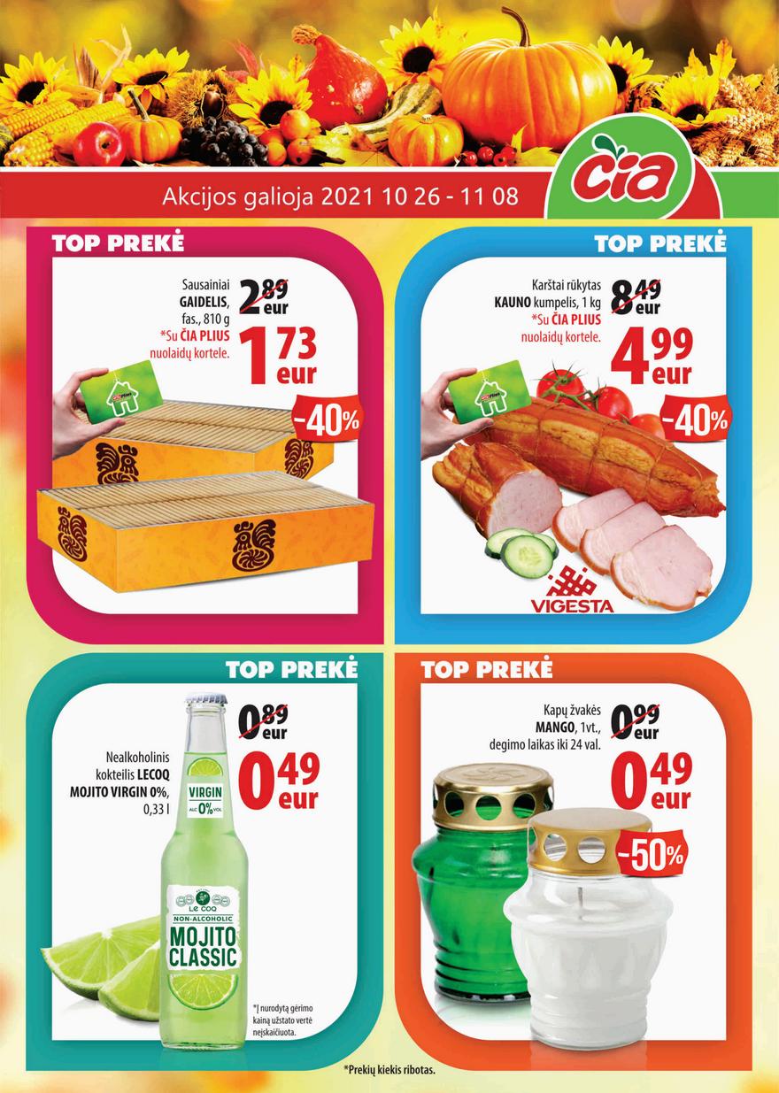 Čia market leidinys akcijos nuo 
  2021-10-26 iki 
  2021-11-08 | Leidinukas.lt puslapis 1
