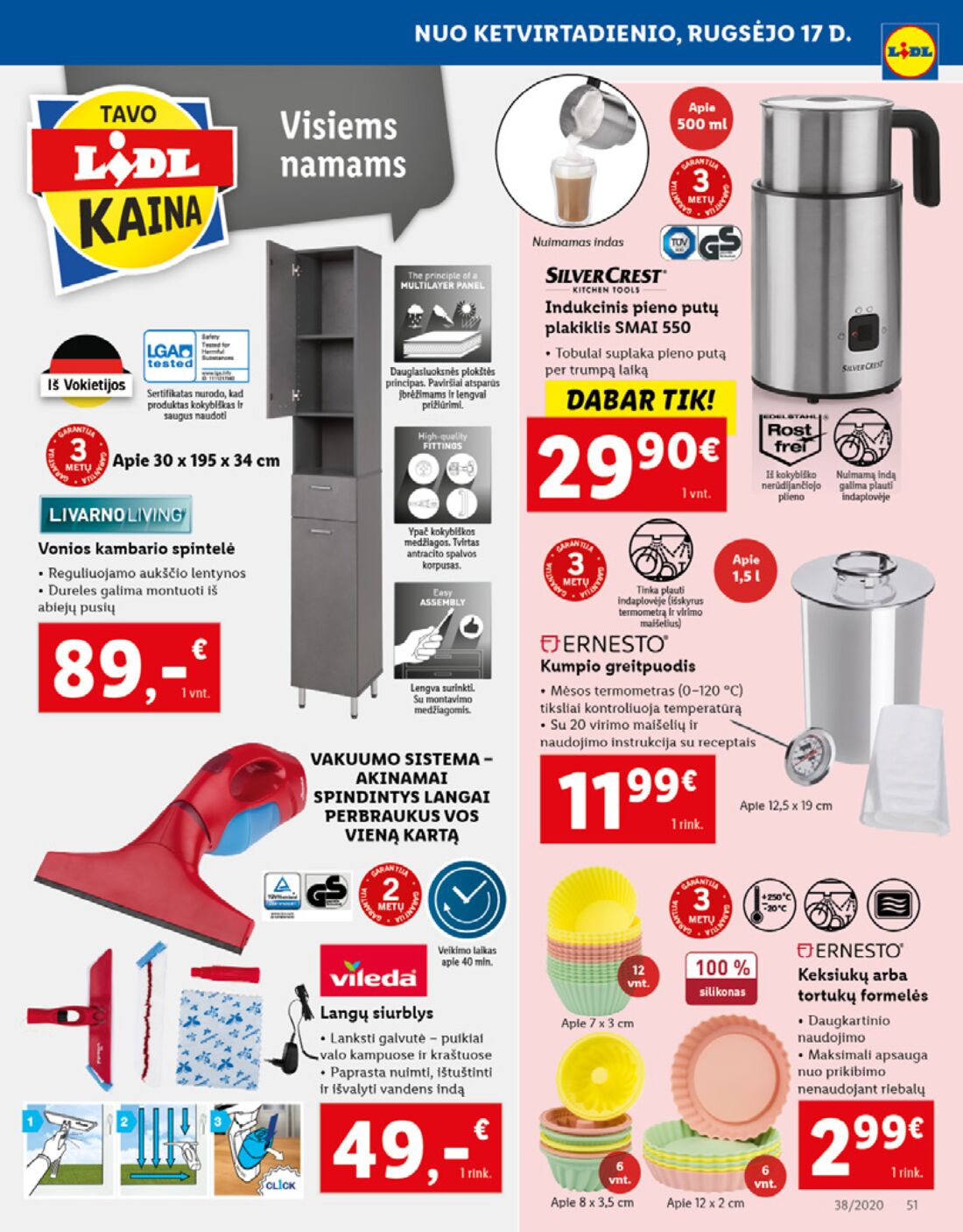 Lidl savaitinis leidinys akcijos nuo 
  2020-09-14 iki 
  2020-09-20 | Leidinukas.lt puslapis 51
