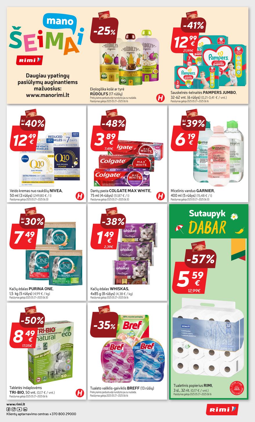 Rimi savaitinis leidinys 22 akcijos nuo 
  2025-05-27 iki 
  2025-06-02 | Leidinukas.lt puslapis 35