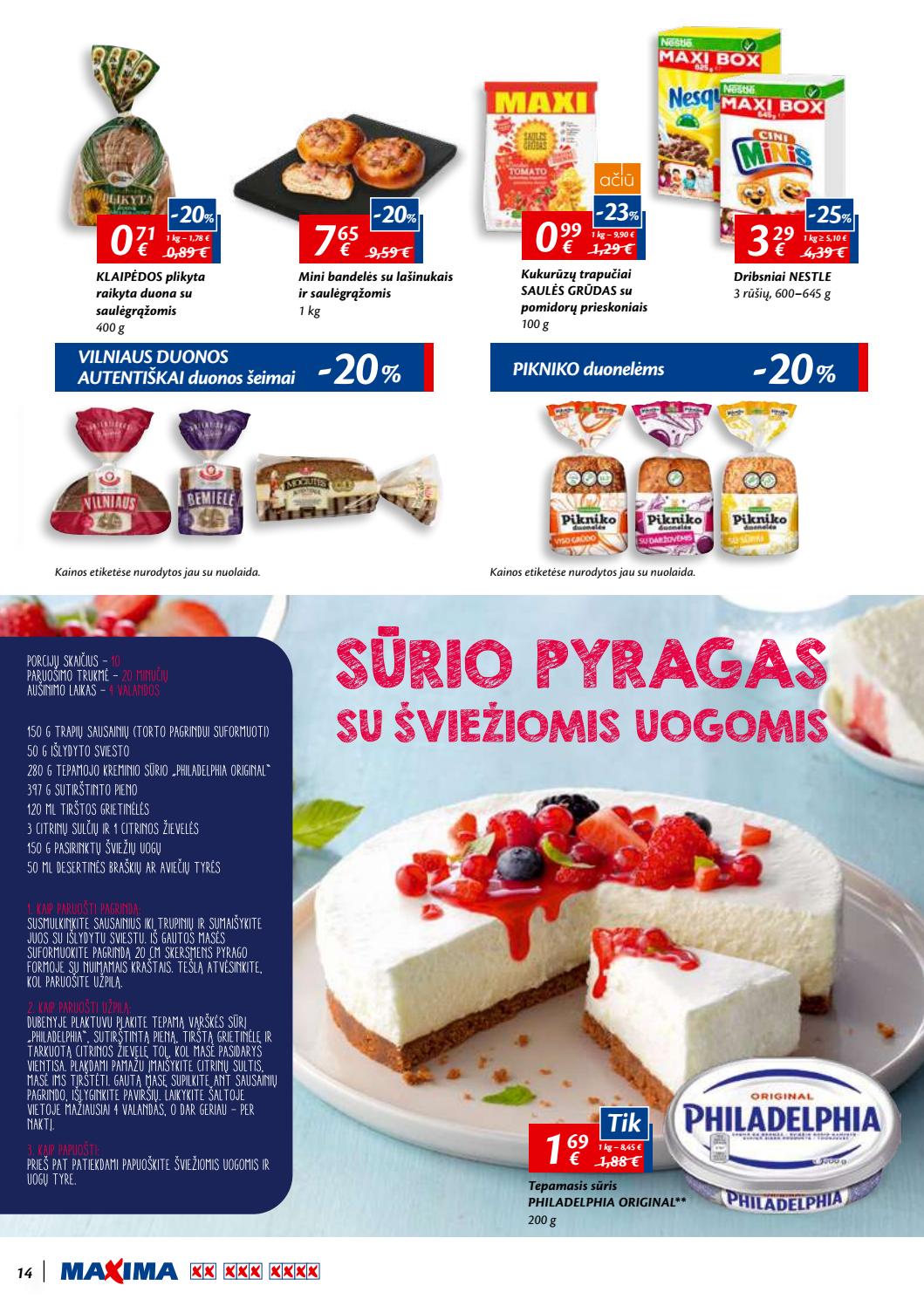 Maxima kaininis leidinys akcijos nuo 
  2019-08-15 iki 
  2019-08-28 | Leidinukas.lt puslapis 14