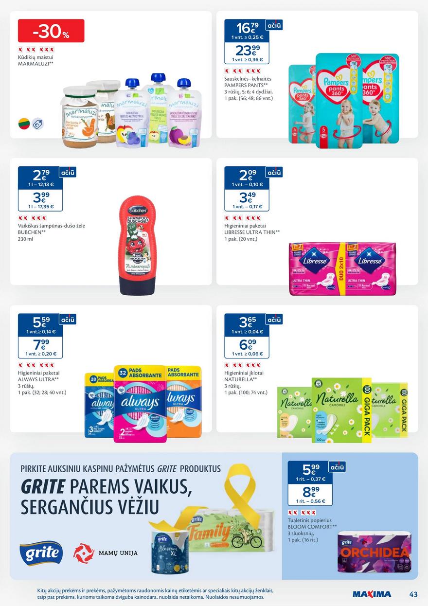 Maxima leidinukas akcijos nuo 
  2025-09-23 iki 
  2025-09-29 | Leidinukas.lt puslapis 43