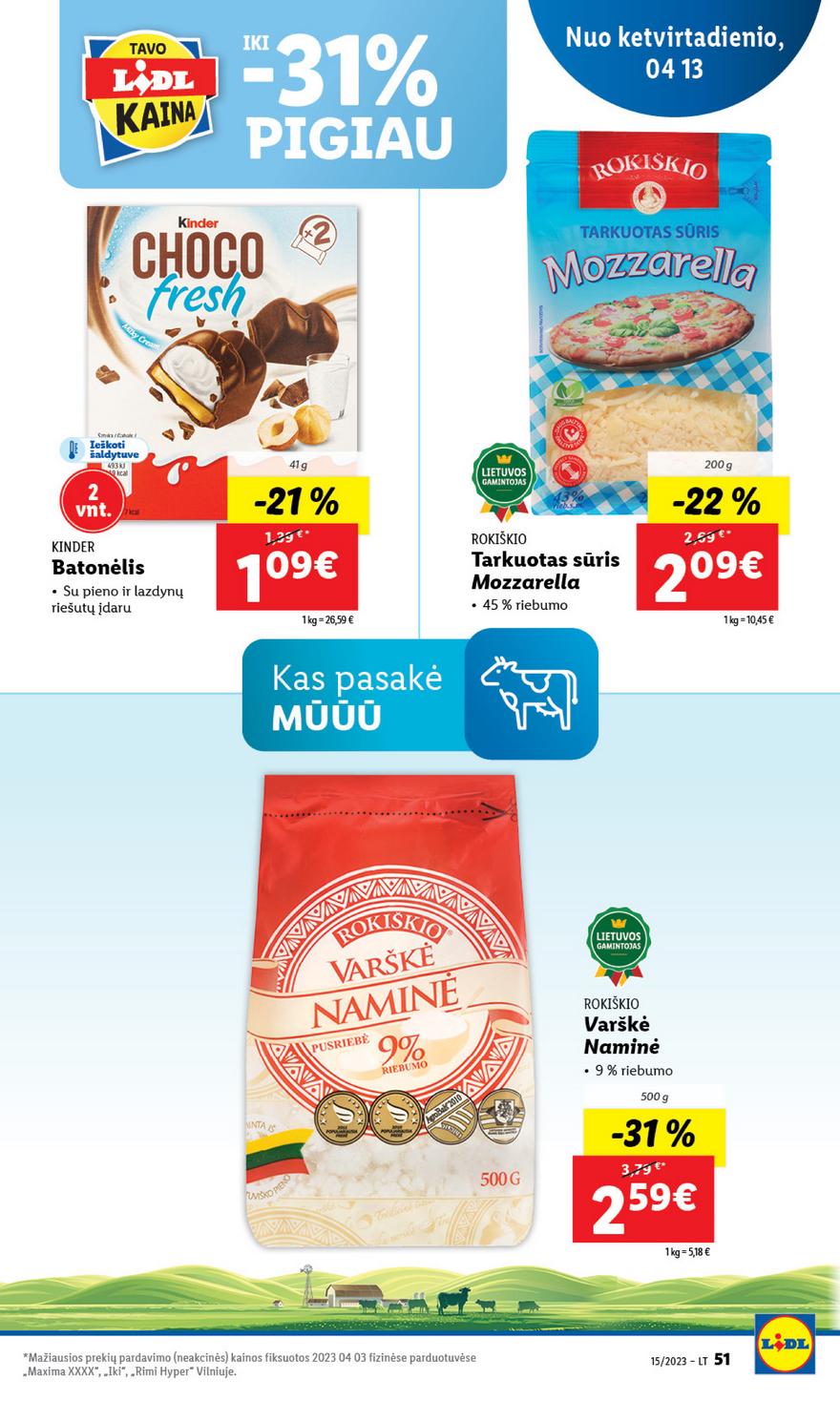 Lidl pasiūlymai akcijos nuo 
  2023-04-10 iki 
  2023-04-16 | Leidinukas.lt puslapis 51