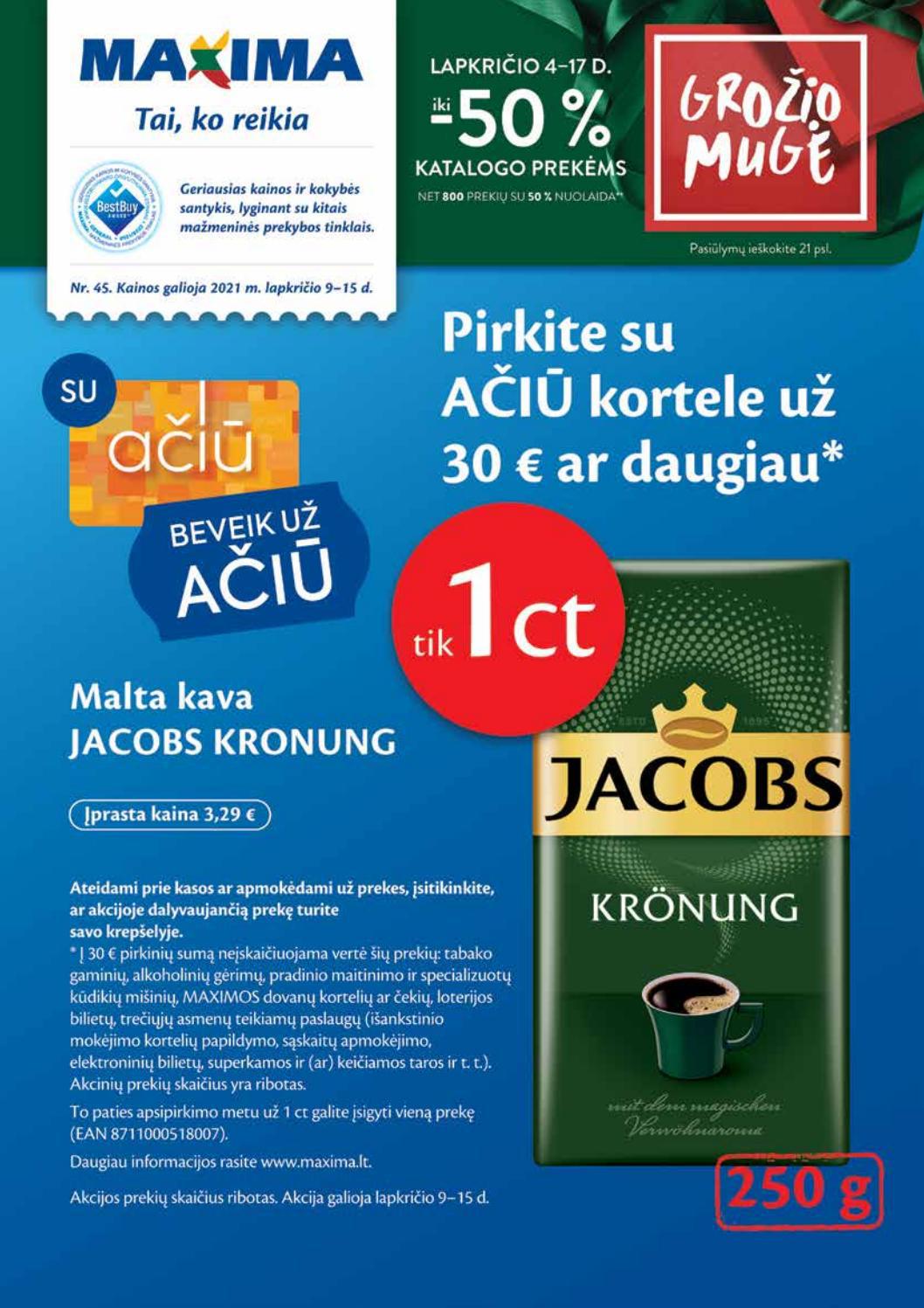 Maxima leidinys akcijos nuo 
  2021-11-09 iki 
  2021-11-15 | Leidinukas.lt puslapis 1