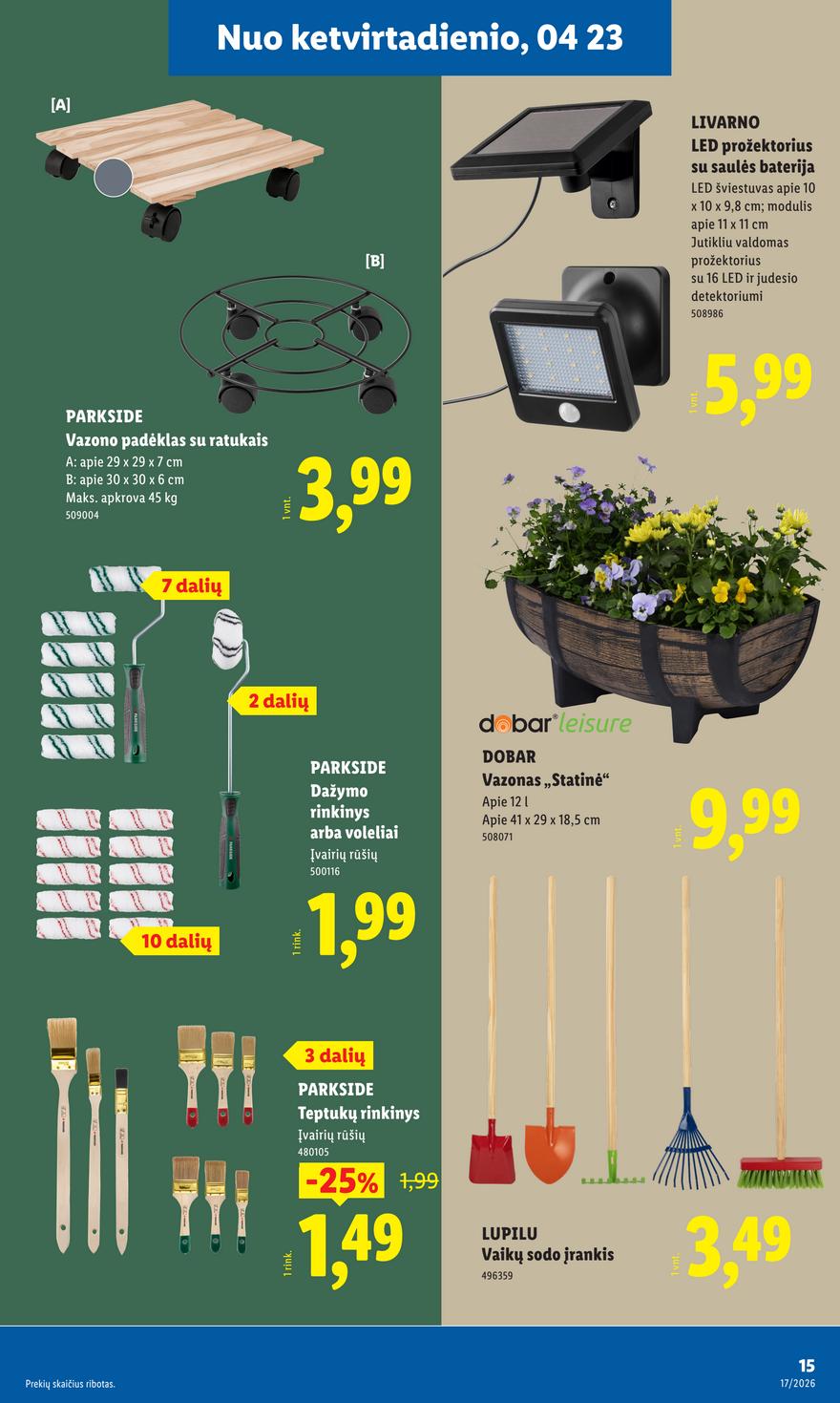 Lidl leidinys akcijos nuo 
  2026-04-20 iki 
  2026-04-26 | Leidinukas.lt puslapis 15