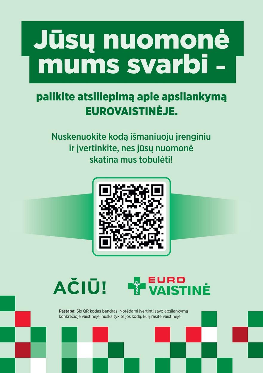Euro vaistinė katalogas akcijos nuo 
  2026-07-01 iki 
  2026-07-31 | Leidinukas.lt puslapis 39