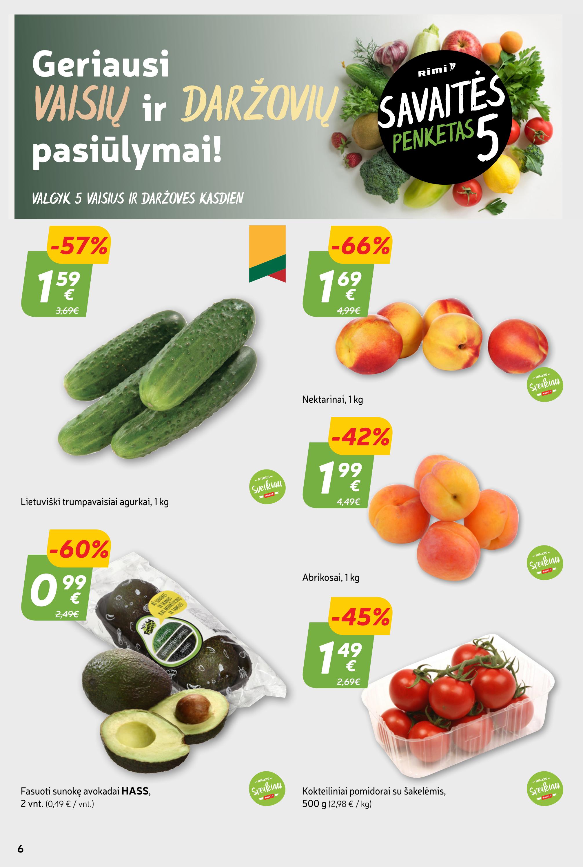Rimi savaitinis leidinys akcijos nuo 
  2023-07-04 iki 
  2023-07-10 | Leidinukas.lt puslapis 6