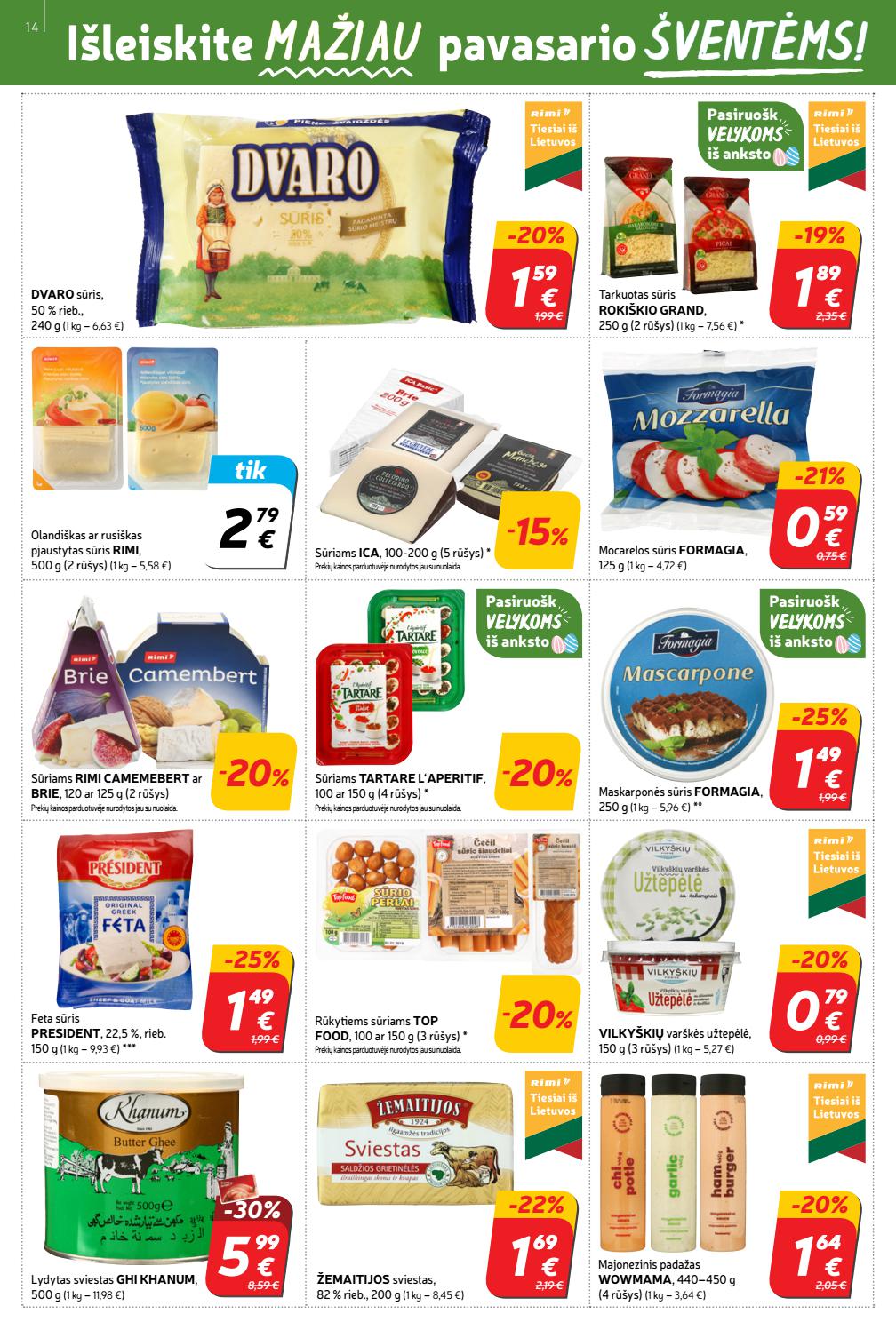 Rimi savaitinis leidinys akcijos nuo 
  2021-03-30 iki 
  2021-04-05 | Leidinukas.lt puslapis 14