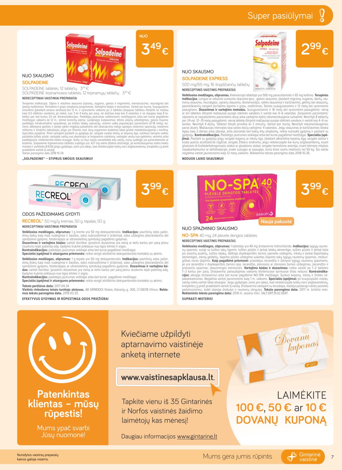 Gintarinė vaistinė leidinys akcijos nuo 
  2019-06-01 iki 
  2019-06-30 | Leidinukas.lt puslapis 7