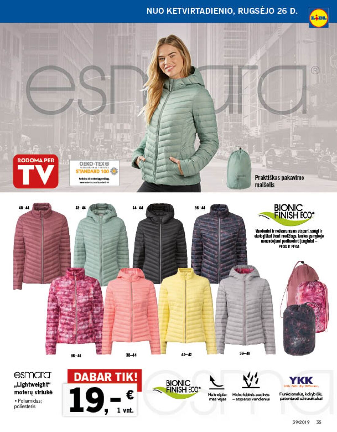 Lidl savaitinis leidinys akcijos nuo 
  2019-09-23 iki 
  2019-09-29 | Leidinukas.lt puslapis 35