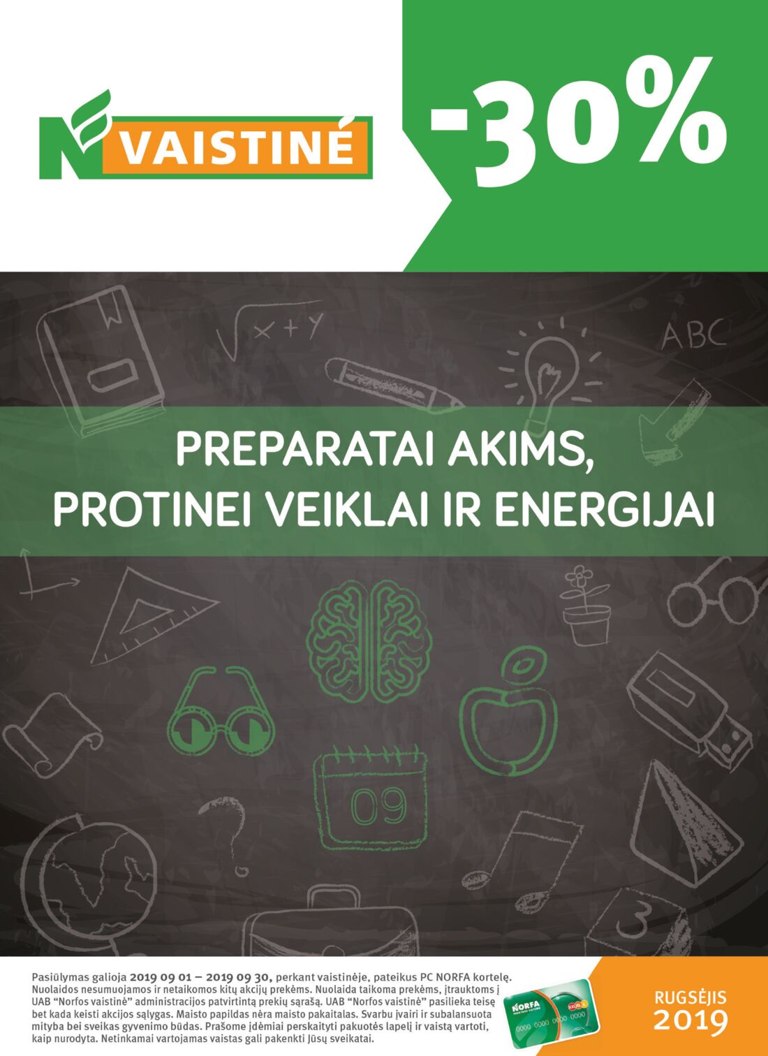 Norfos vaistinė leidinys akcijos nuo 
  2019-09-01 iki 
  2019-09-30 | Leidinukas.lt puslapis 1