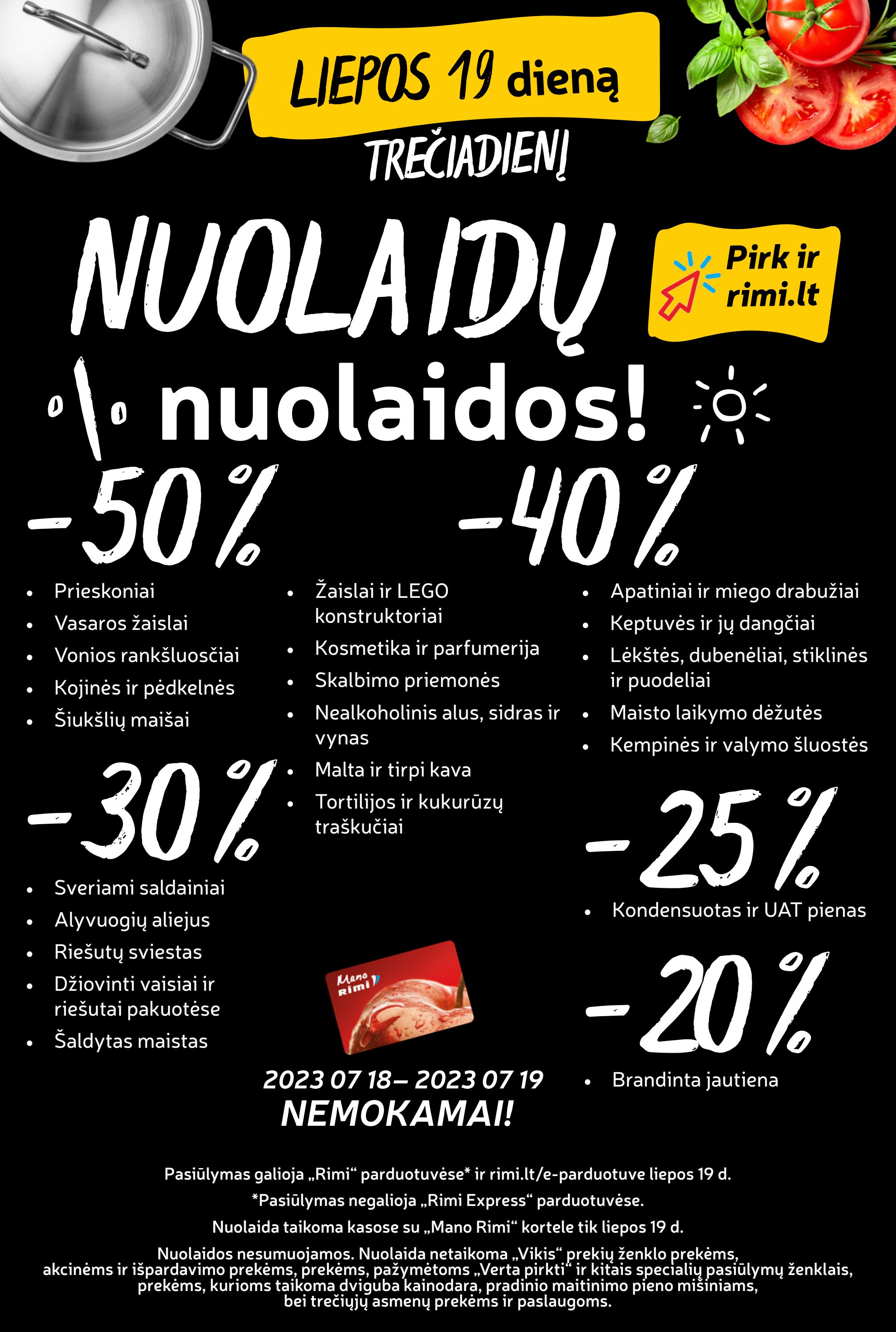 Rimi savaitinis leidinys akcijos nuo 
  2023-07-18 iki 
  2023-07-24 | Leidinukas.lt puslapis 24