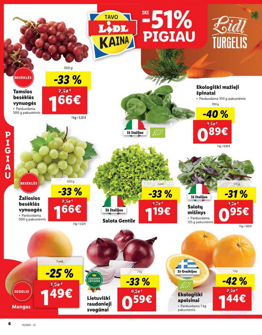 Lidl maisto prekių pasiūlymai akcijos nuo 
  2022-03-28 iki 
  2022-04-03 | Leidinukas.lt puslapis 6