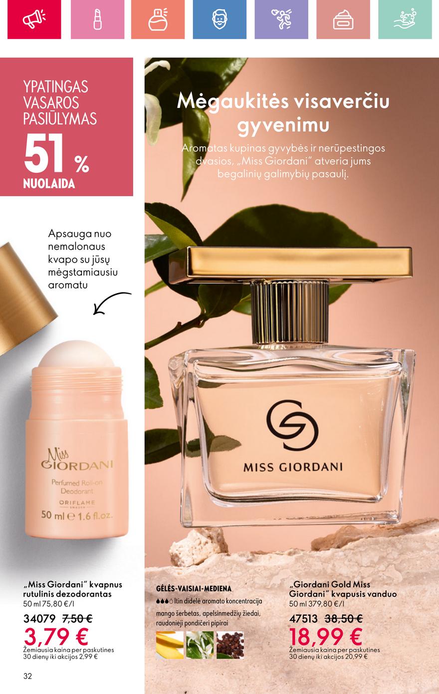 Oriflame katalogas akcijos nuo 
  2025-06-22 iki 
  2025-07-12 | Leidinukas.lt puslapis 32