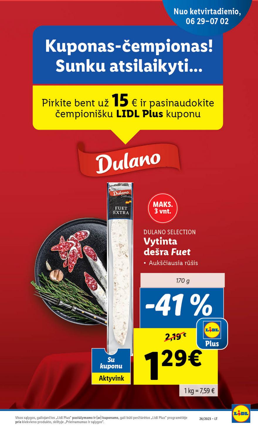 Lidl maisto prekių pasiūlymai akcijos nuo 
  2023-06-26 iki 
  2023-07-02 | Leidinukas.lt puslapis 63