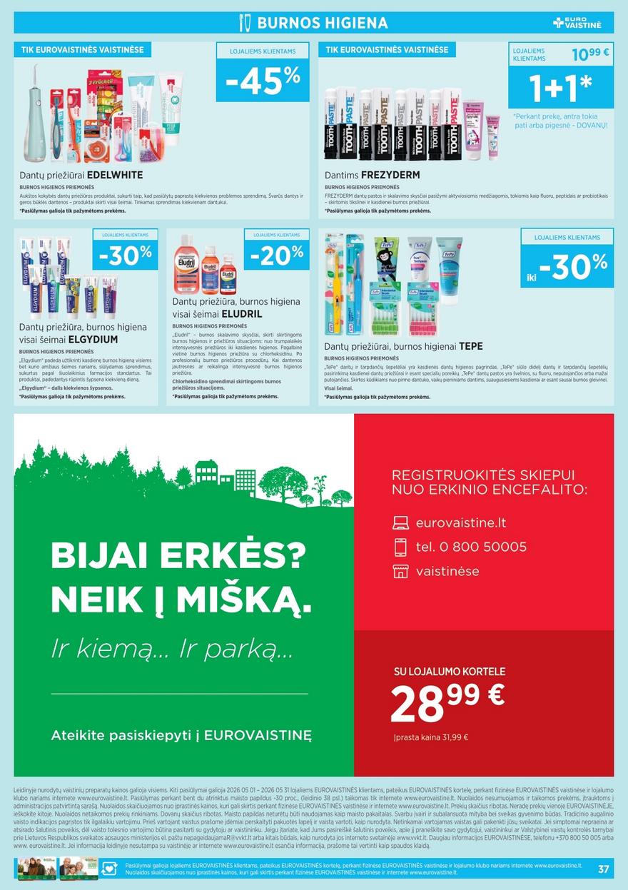 Euro vaistinė katalogas akcijos nuo 
  2026-05-01 iki 
  2026-05-31 | Leidinukas.lt puslapis 37