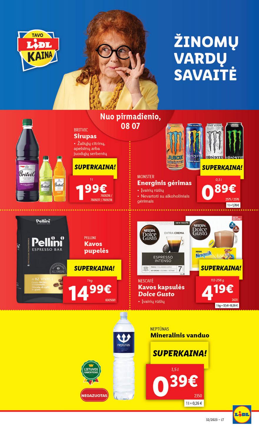 Lidl pasiūlymai akcijos nuo 
  2023-08-07 iki 
  2023-08-13 | Leidinukas.lt puslapis 14