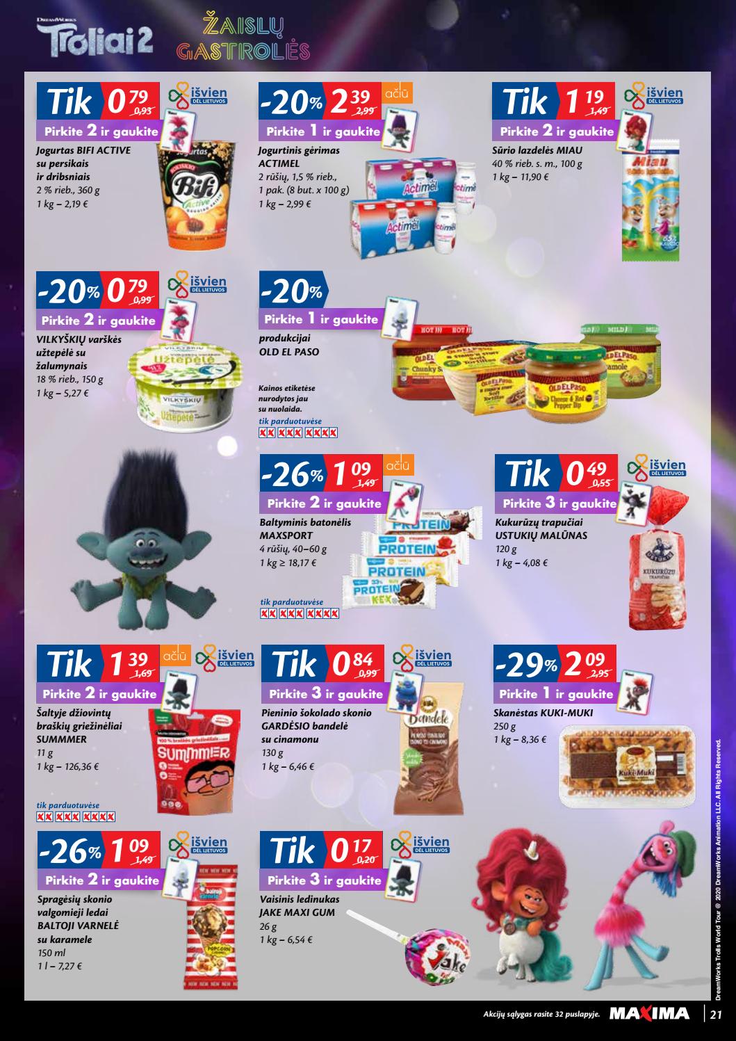 Maxima kaininis leidinys akcijos nuo 
  2020-09-08 iki 
  2020-09-14 | Leidinukas.lt puslapis 21