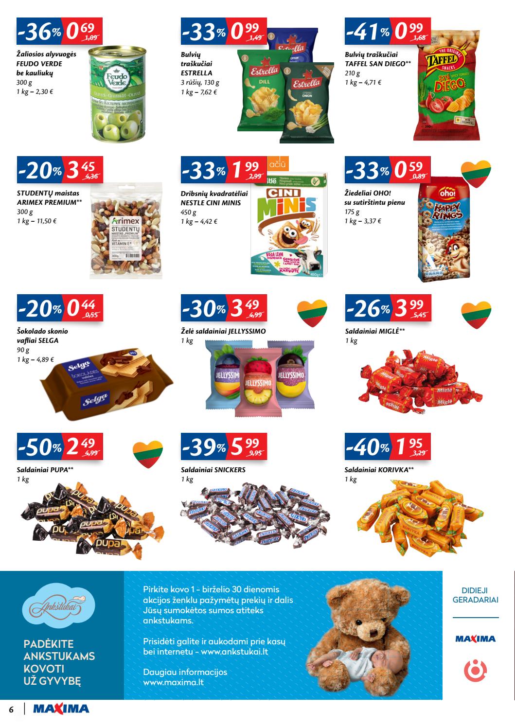 Maxima kaininis leidinys akcijos nuo 
  2020-03-24 iki 
  2020-03-30 | Leidinukas.lt puslapis 6