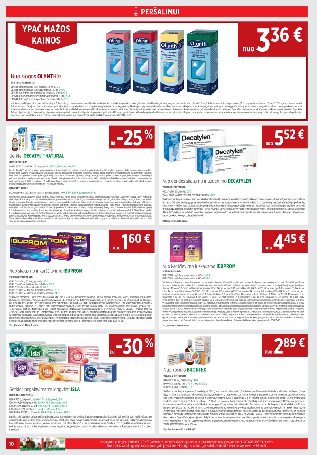 Euro vaistinė leidinys akcijos nuo 
  2019-10-01 iki 
  2019-10-31 | Leidinukas.lt puslapis 10