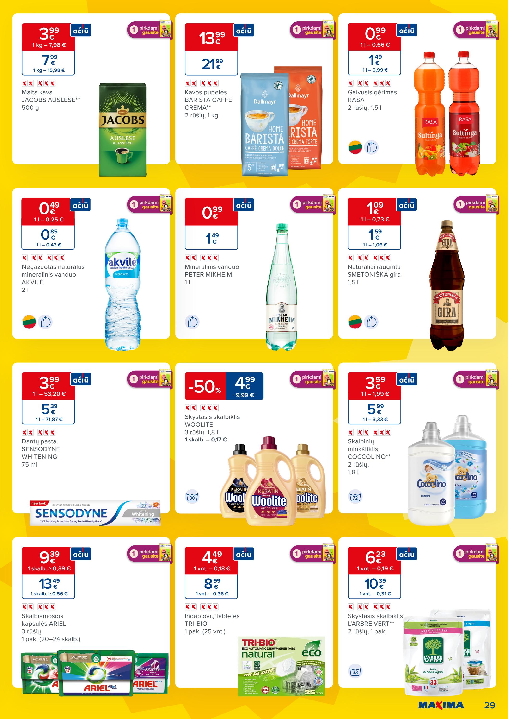 Maxima kaininis leidinys akcijos nuo 
  2023-06-12 iki 
  2023-06-19 | Leidinukas.lt puslapis 29