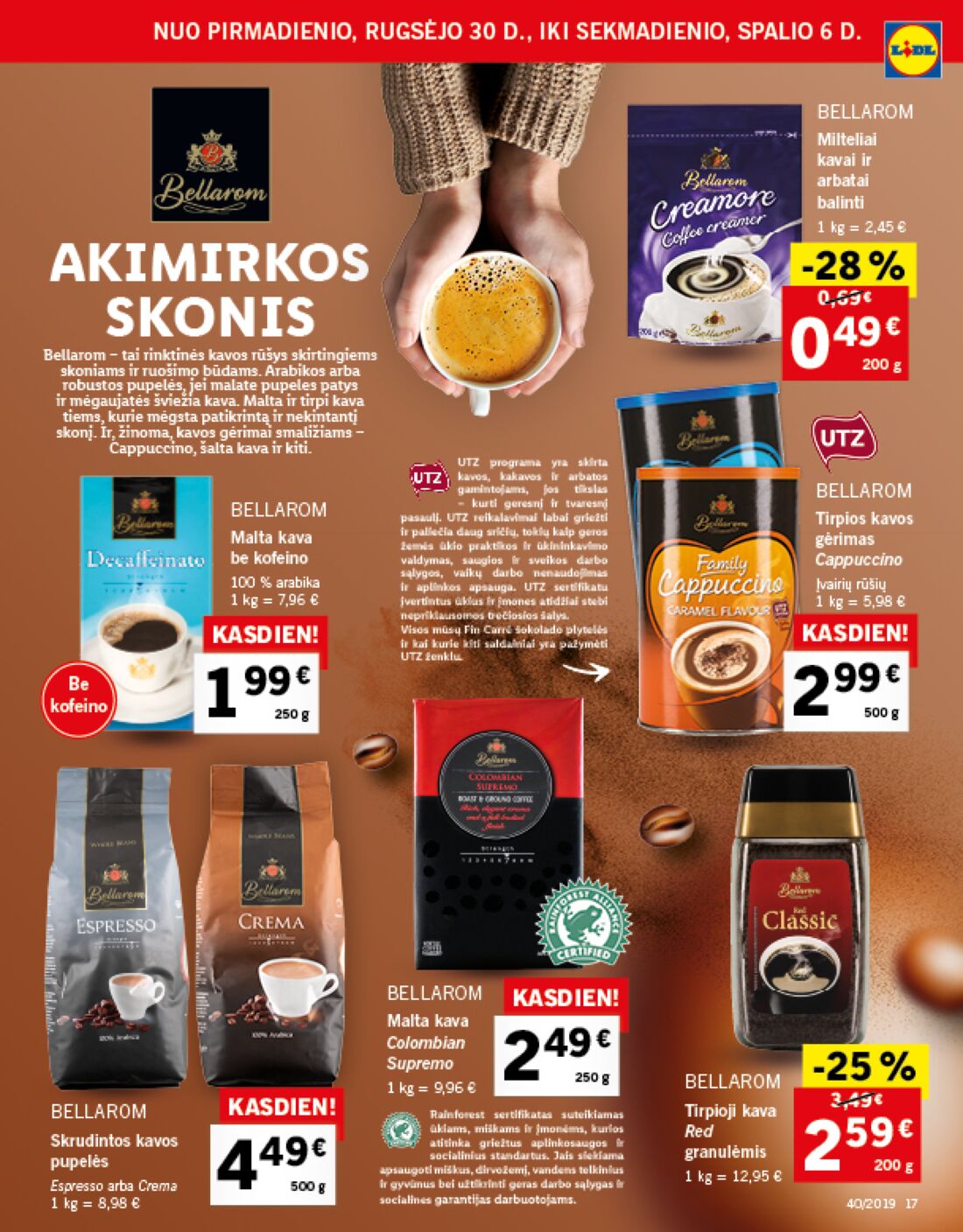Lidl savaitinis leidinys akcijos nuo 
  2019-09-30 iki 
  2019-10-06 | Leidinukas.lt puslapis 17
