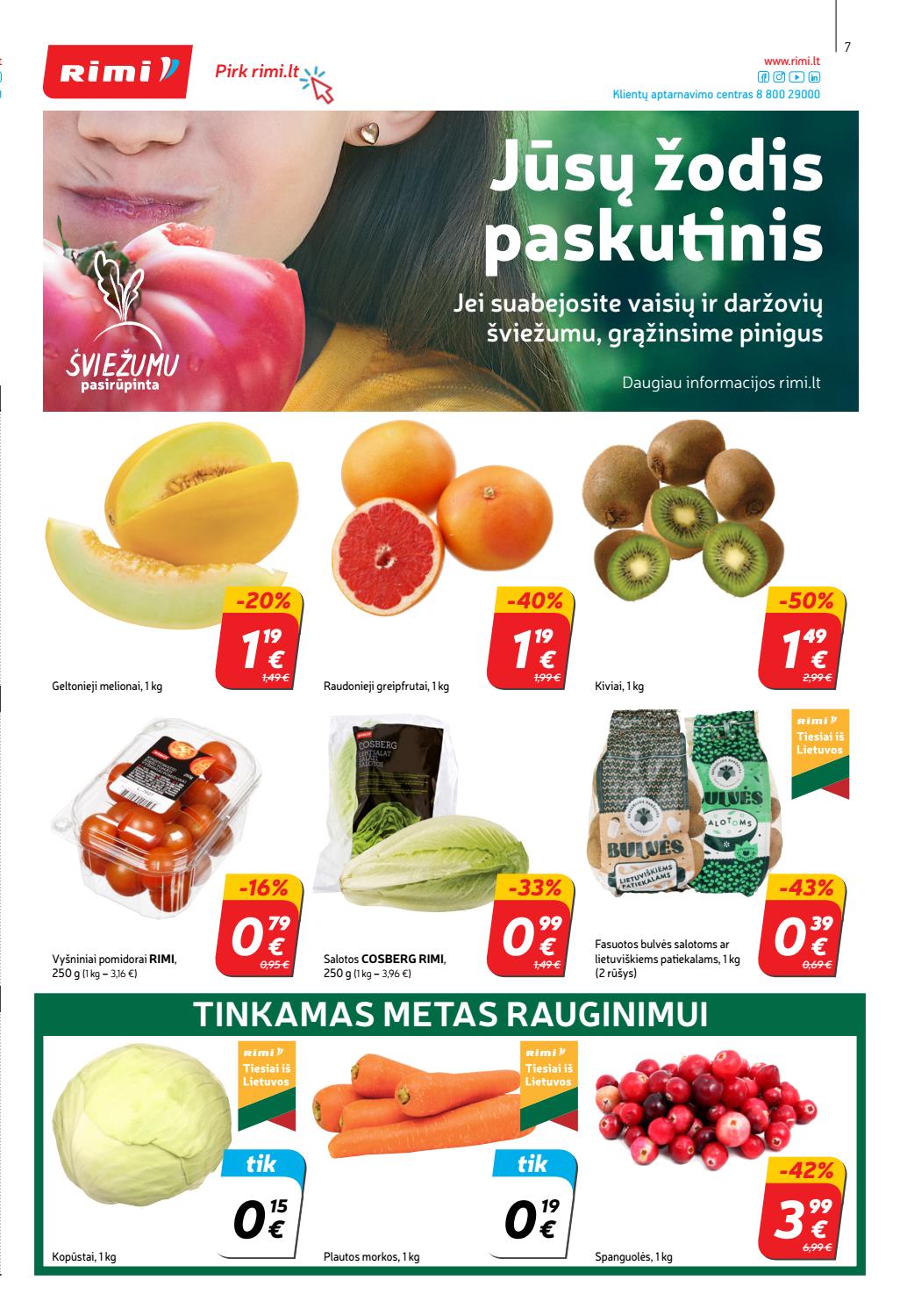 Rimi savaitinis leidinys akcijos nuo 
  2020-11-03 iki 
  2020-11-09 | Leidinukas.lt puslapis 7