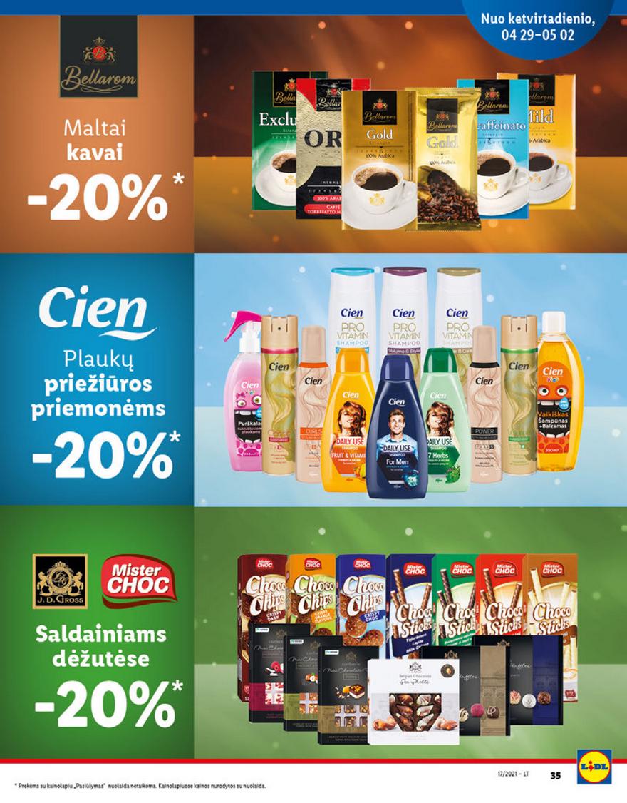 Lidl maisto prekių pasiūlymai akcijos nuo 
  2021-04-26 iki 
  2021-05-02 | Leidinukas.lt puslapis 35