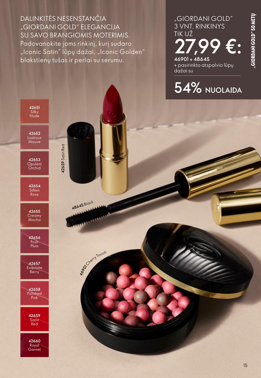 Oriflame katalogas akcijos nuo 
  2026-02-18 iki 
  2026-03-10 | Leidinukas.lt puslapis 15