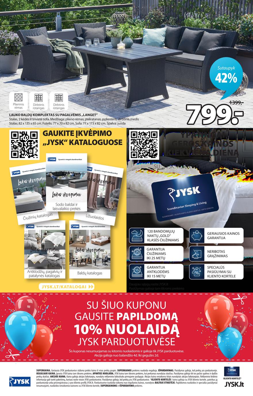 Jysk leidinys akcijos nuo 
  2022-04-12 iki 
  2022-05-02 | Leidinukas.lt puslapis 32