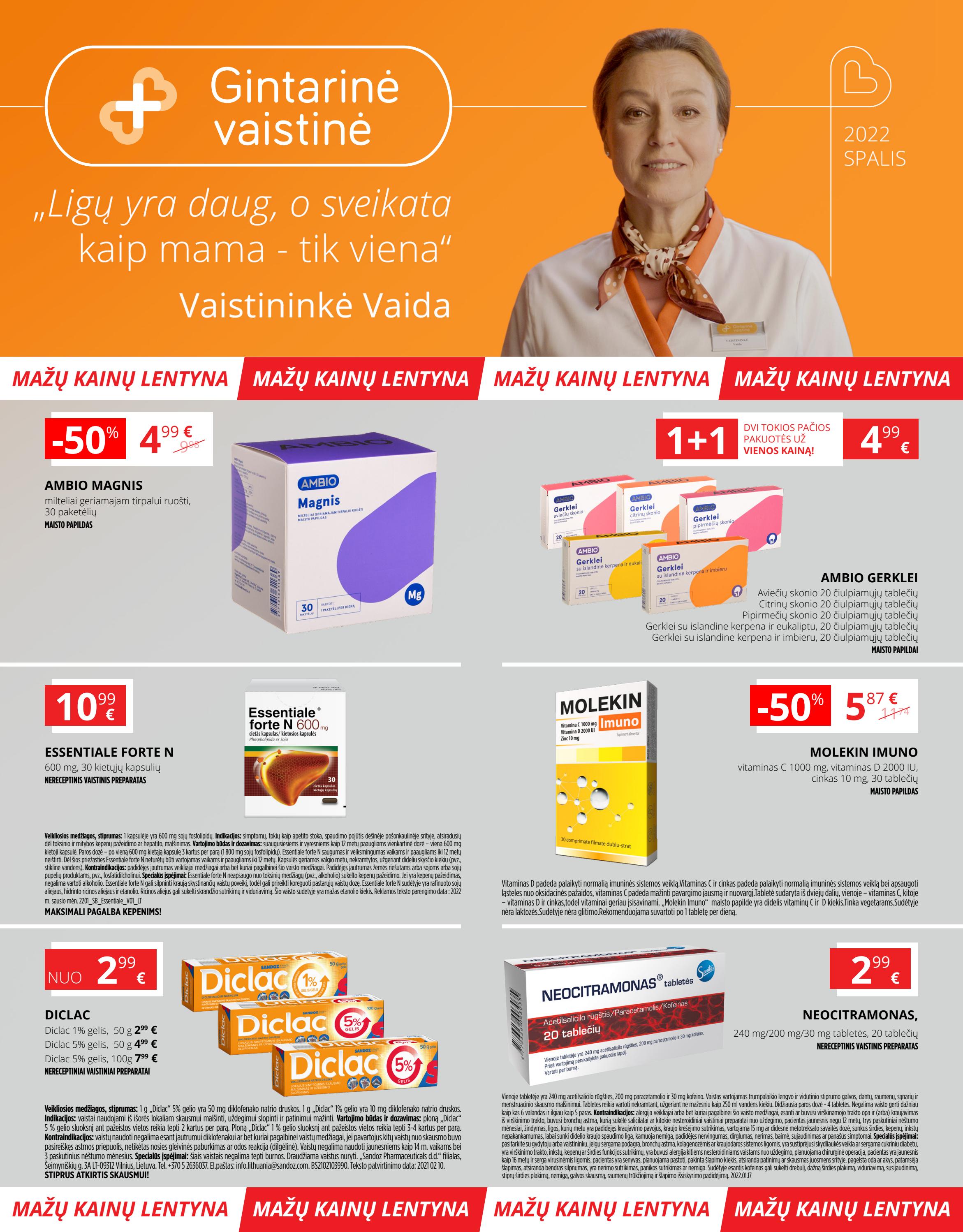 Gintarinė vaistinė leidinys akcijos nuo
2022-10-01 iki
2022-10-31 | Leidinukas.lt puslapis 1