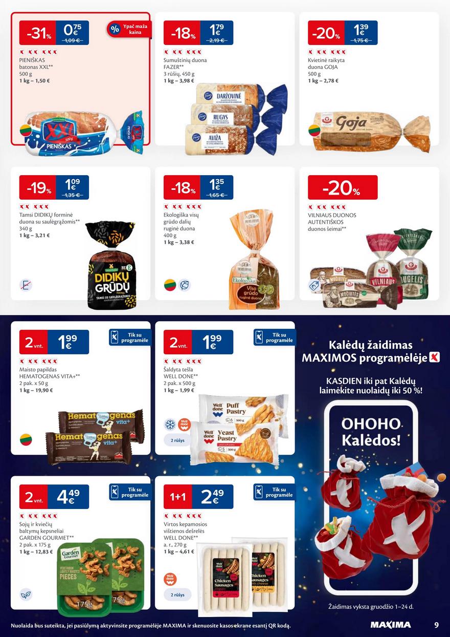 Maxima leidinys akcijos nuo 
  2023-11-28 iki 
  2023-12-04 | Leidinukas.lt puslapis 9