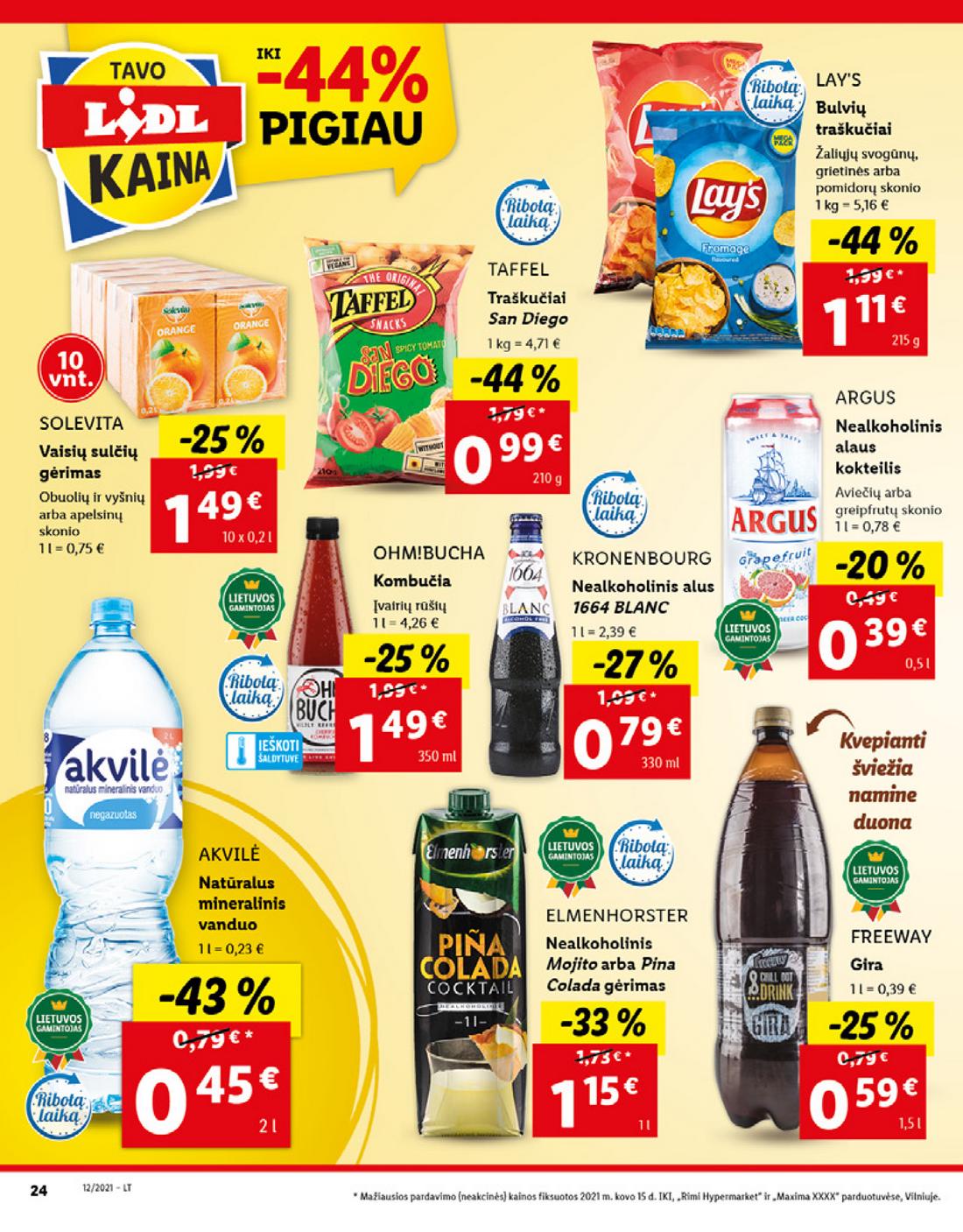 Lidl maisto prekių pasiūlymai akcijos nuo 
  2021-03-22 iki 
  2021-03-28 | Leidinukas.lt puslapis 24