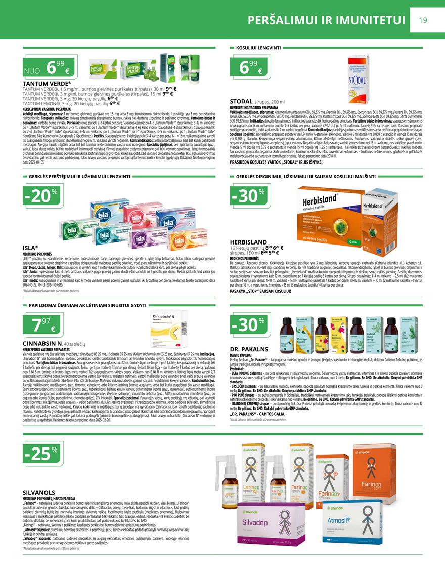 Norfos vaistinės leidinys akcijos nuo 
  2025-12-01 iki 
  2025-12-31 | Leidinukas.lt puslapis 19