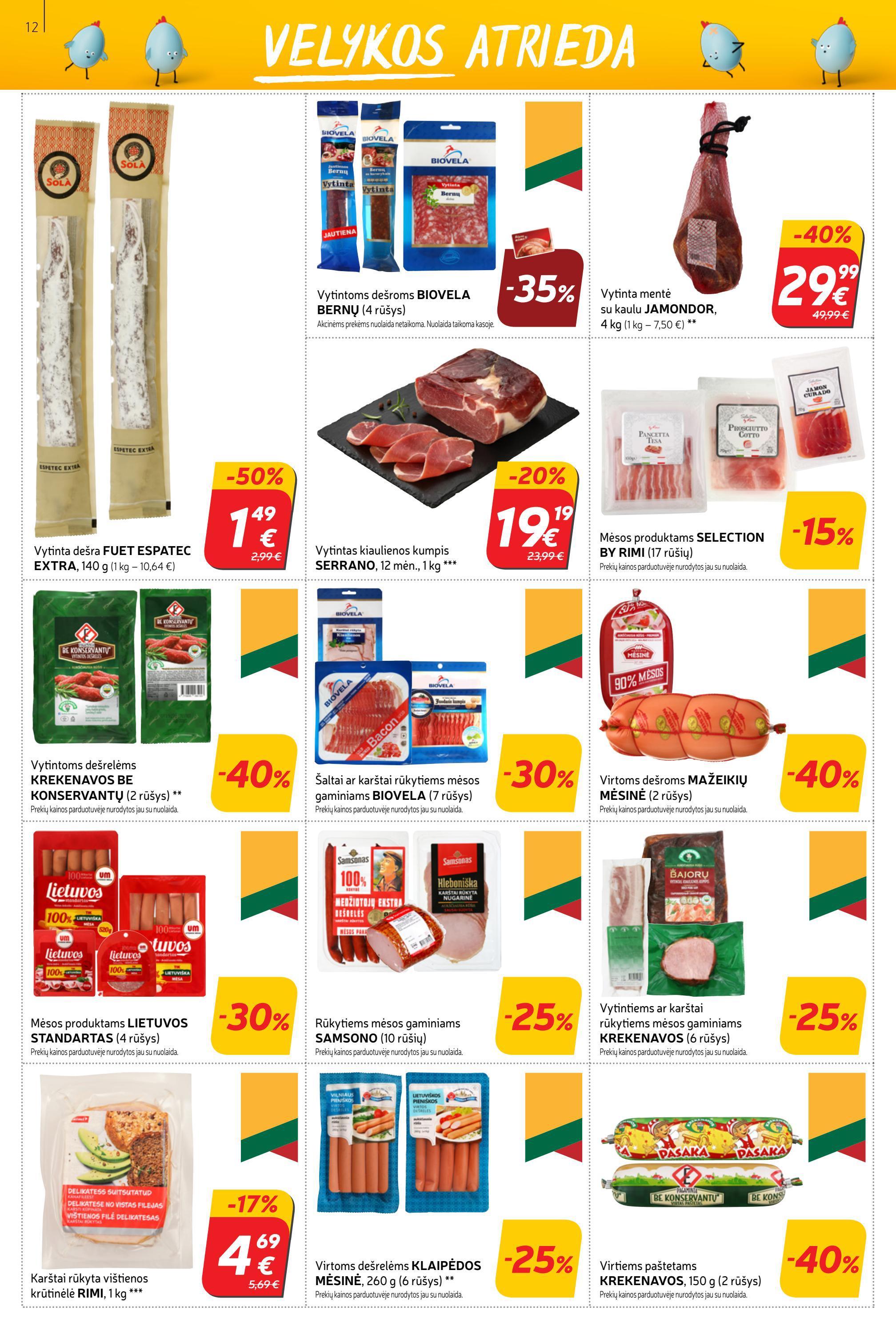 Rimi savaitinis leidinys akcijos nuo 
  2022-04-12 iki 
  2022-04-18 | Leidinukas.lt puslapis 12