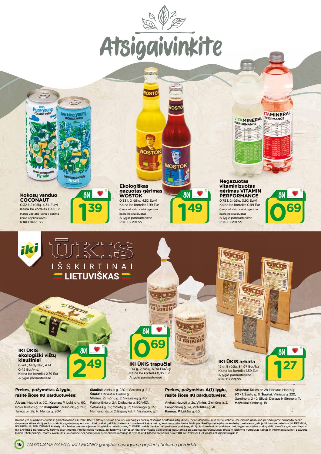 Iki Sveikesnio maisto receptai akcijos nuo 
  2021-04-05 iki 
  2021-05-02 | Leidinukas.lt puslapis 16