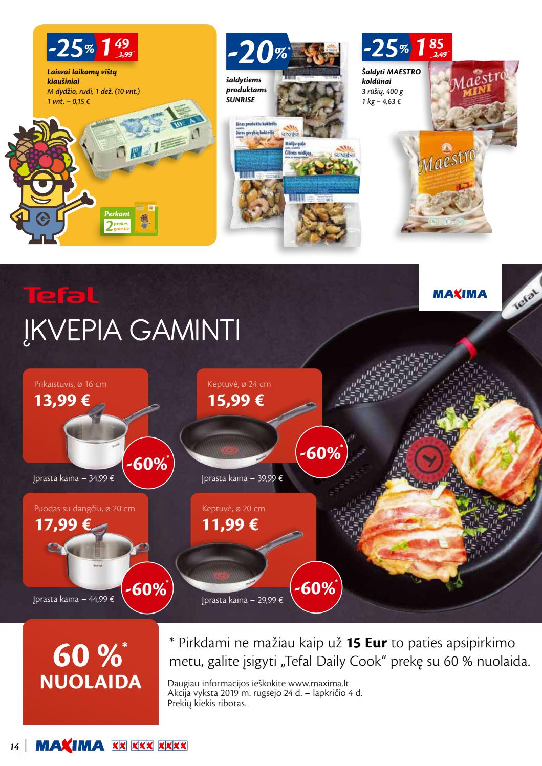 Maxima kaininis leidinys akcijos nuo 
  2019-10-10 iki 
  2019-10-23 | Leidinukas.lt puslapis 14