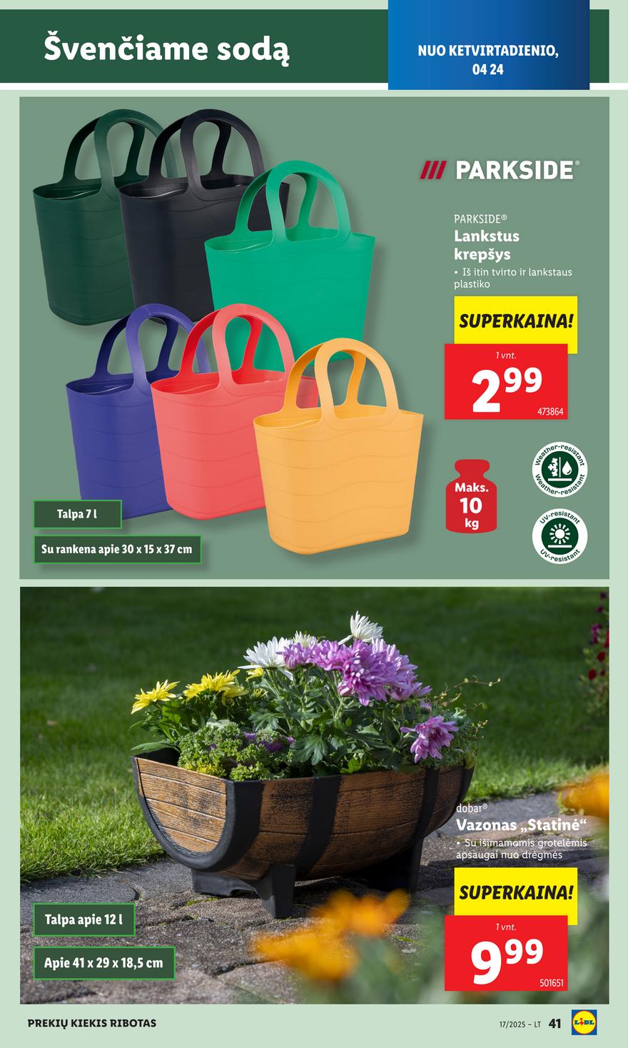 Lidl ne maisto leidinys akcijos nuo 
  2025-04-21 iki 
  2025-04-27 | Leidinukas.lt puslapis 41