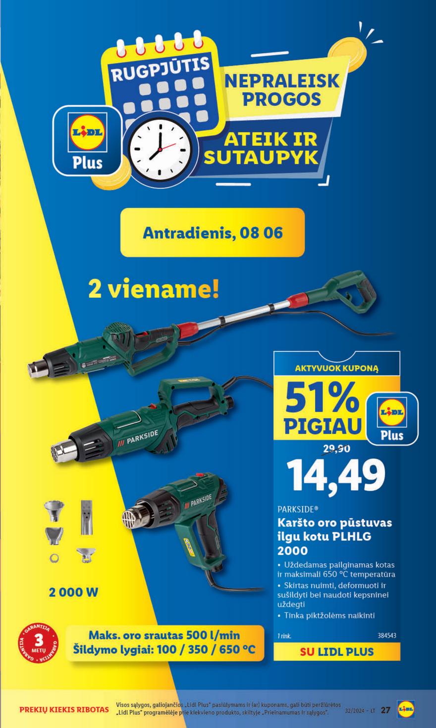 Lidl ne maisto leidinys akcijos nuo 
  2024-08-05 iki 
  2024-08-11 | Leidinukas.lt puslapis 27