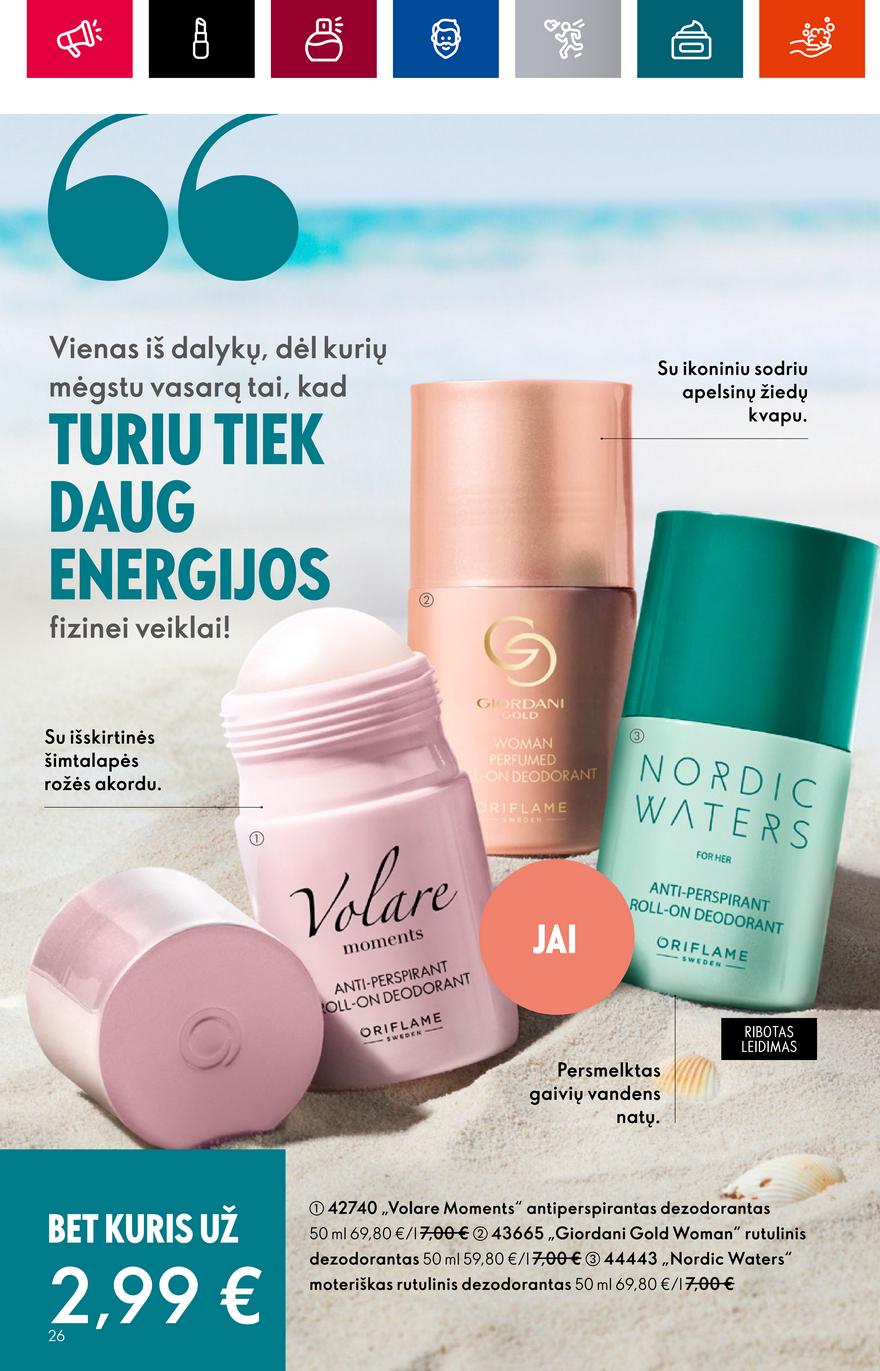 Oriflame katalogas akcijos nuo 
  2023-06-28 iki 
  2023-07-18 | Leidinukas.lt puslapis 26